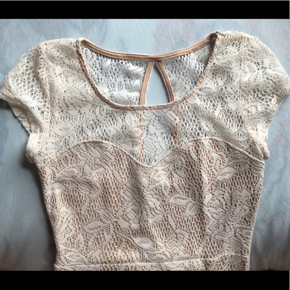 DONATED Speechless Small Ivory Lace Dress bridal shower - Picture 1 of 10